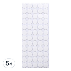 코히모 고강력 원형 양면 테이프 25mm 4W138 60p, 투명, 5개