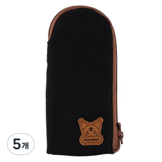 산리오 스탠딩필통 쿠로미, 블랙, 5개