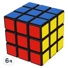 하이제이비 3x3 베이직 큐브, 블랙, 6개