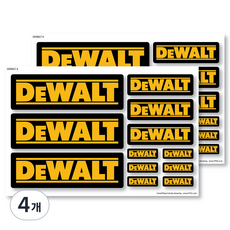 STEA 디월트 로고 스티커, A타입, 4개