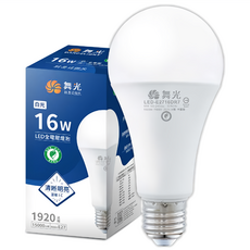 DANCELIGHT 舞光 16W LED 全電壓都泡 6500K E27, 1個, 白光