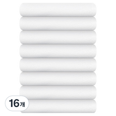 송월타월 업소용 미용 가벼운 다용도 세면타올 34, 16개, 화이트