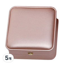 光澤皇冠手鍊盒, 玫瑰金, 5個