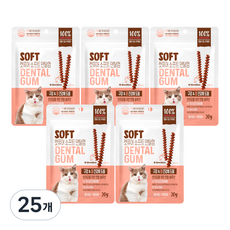 캣퓨어 고양이 소프트 덴탈껌, 20g, 25개, 구강 장건강에 도움