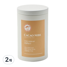 카카오패밀리 유채꽃 바람을 닮은 감귤 카카오닙스 틴케이스, 90g, 2개