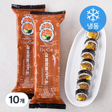 11시45분 숯불향 불고기 김밥 (냉동), 220g, 10개