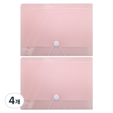 아스터 13칸 아코디언 파일 바인더, 핑크, 4개