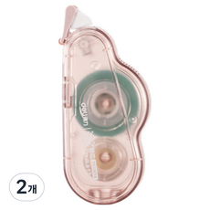 델리 구름 양면 테이프 대용량 6mm x 12m, 핑크, 2개
