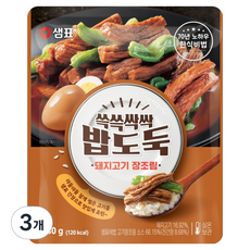 샘표 쓱쓱싹싹 밥도둑 돼지고기 장조림, 130g, 3개