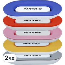 PANTONE 彩通 肥皂架5件組, 2套, 粉紅色, 灰色, 橘色, 黃色, 紫色