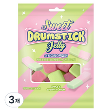 Sweet鼓棒軟糖 蘋果櫻桃香, 100g, 3個