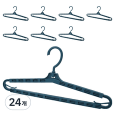 벨라픽 너비조절 접이식 옷걸이, 블루, 24개