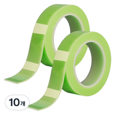 알로데 컬러 나노 매직 양면테이프 3cm x 1m, TYPE04 그린, 10개