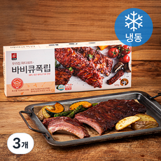 도드람 바비큐 폭립 (냉동), 500g, 3개