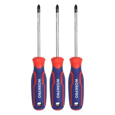 WORKPRO 十字電工螺絲起子 ph1 x 75 mm WP221026, 3個