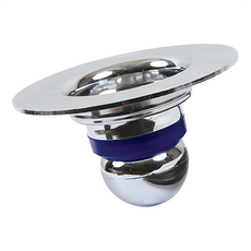 SMZ 防臭排水孔地漏芯, 10.3cm, 7cm高, 銀色