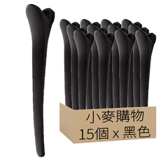 小麥購物 美髮尖嘴夾 D023 2g, 黑色, 15個