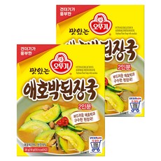 오뚜기 맛있는 애호박 된장국, 36g, 2개