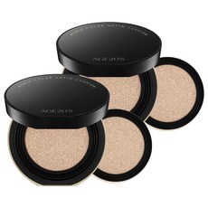 AGE20'S Noble Cover Satin持妝霧感氣墊粉餅 12g+替換芯 12g, 2組, 23 Neutral Beige