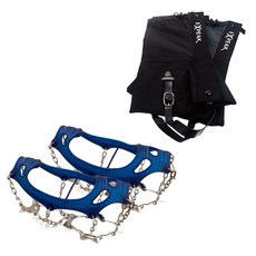 Expeak Raptor 冰爪 海軍藍 L + 黑色綁腿 組合包, 1套