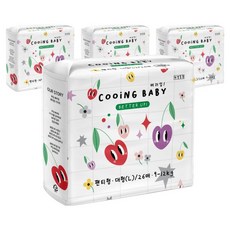 Cooing 베러업 팬티 기저귀, 104매, 대형(L)