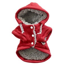 SassyDog 條碼外套 22號, 紅色, 1件