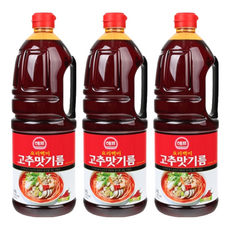 해표 요리백미 고추맛기름, 1.8L, 3개