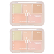 루나 컨실 블렌더 팔레트 6g, 2개, 1호 클리어 커버