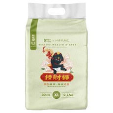 波比 PureBaby 植萃抑菌接財褲 黏貼型 12~17kg, XL, 20片
