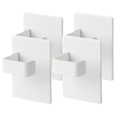 i LIFE 日式磁吸掛勾收納架 2個, 白色, 2組