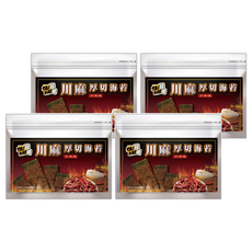 苔嗑 厚切海苔 川麻風味, 45g, 4包