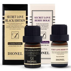 DIONEL Secret Iove女性私密處香氛護理油 黑色款 5ml+莓果款 5ml, 1套