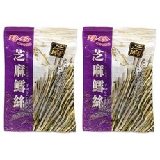 珍珍 芝麻鱈魚絲, 酥脆芝麻, 新鮮乾燥魚漿, 120g, 2包
