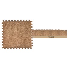 PMU 必美優 EVA 軟木塞地墊 12片組, 原木色, 1組