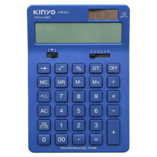 Kinyo 12位元計算機 KPE-683, 1個, 藍色
