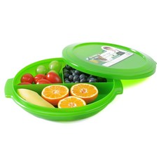 Debbie Meyer HC系列三分隔可微波圓形保鮮盒 946ml, 單品, 1個