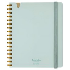 KOKUYO 國譽 Sooofa軟線圈筆記本 方格 A6, 1本, 淺藍色
