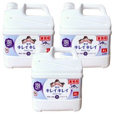 LION 獅王 趣淨 台灣公司貨 業務用泡沫洗手慕斯 花香, 3件, 4L