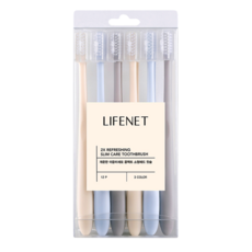 LIFENET 清爽雙重細毛小頭牙刷, 12支, 1盒