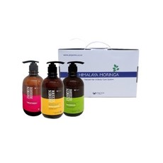 Pogonia 辣木茉莉微風洗髮精 + 護髮素 + 沐浴乳套組, 1套