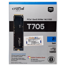 Micron 美光 crucial Gen5 M.2 SSD固態硬碟, T705, 2TB