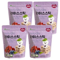 또또맘 유기농 라이스스틱, 베리, 20g, 4개