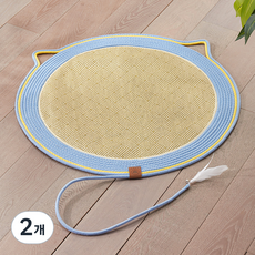 데이소이 고양이 대형 카펫형 스크래쳐, 라이트 블루, 2개