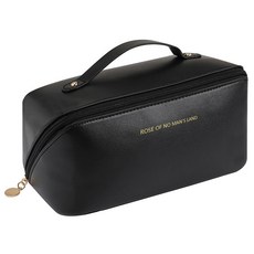 高質感化妝包, 23.5 x 10.5 x 11cm, 黑色