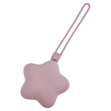 인아트 유모차 걸이 실리콘 별 모양 공갈 젖꼭지 보관함, 더스티 로즈, 1개