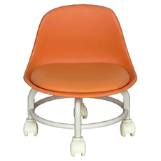 Leobin 靜音坐式滾輪椅, 橘色, 1個