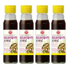 OTTOGI 不倒翁 紅酒巴薩米克醋沙拉醬, 215g, 4個