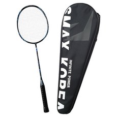 SMASH KOREA 全碳纖維超輕量羽球拍 68g, 忒修斯黑, 1個