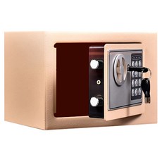 密碼保險櫃, 鋼板+電子元件, 包含緊急鑰匙*2/螺絲*2/說明書*1, 基本金