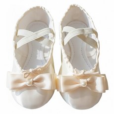 aterreballet 女童緞帶珍珠芭蕾舞鞋
